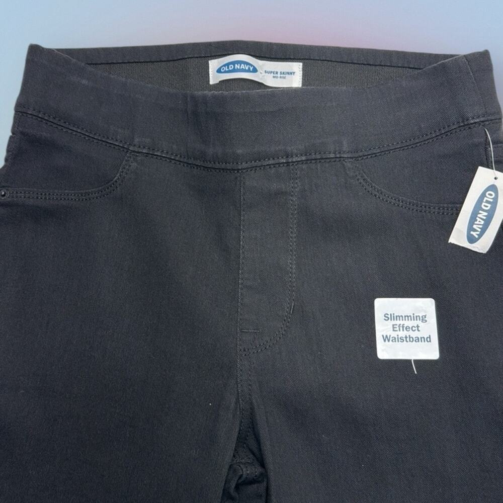 OLD NAVY Women’s 4 TALL Black SUPER SKINNY Pull On Jeans